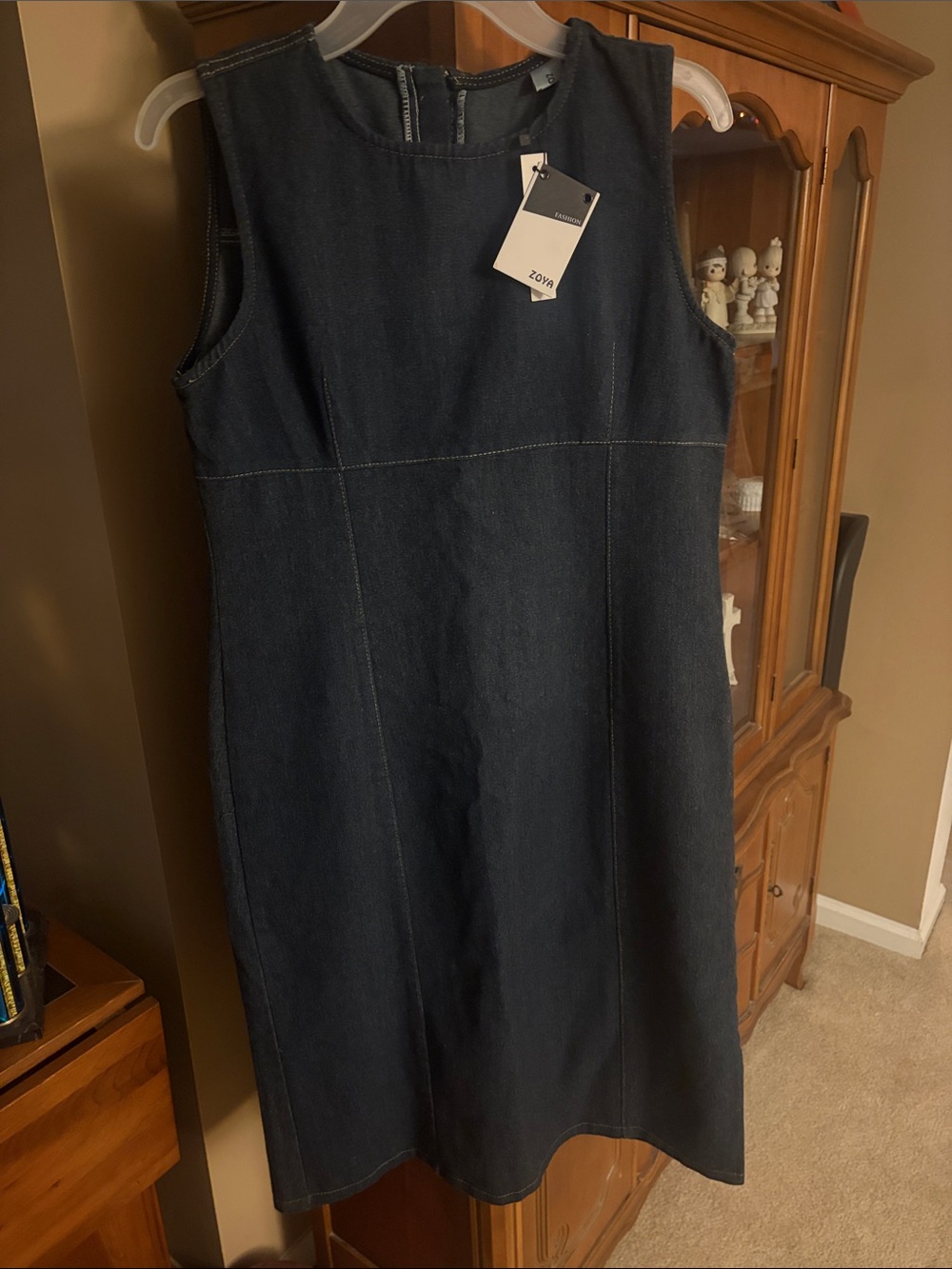 Zoya Dark Blue Denim Dress Size Medium
